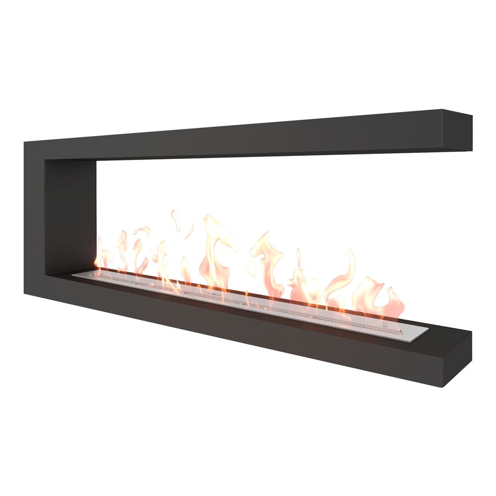 Биокамин торцевой SteelHeat GRAND 1500